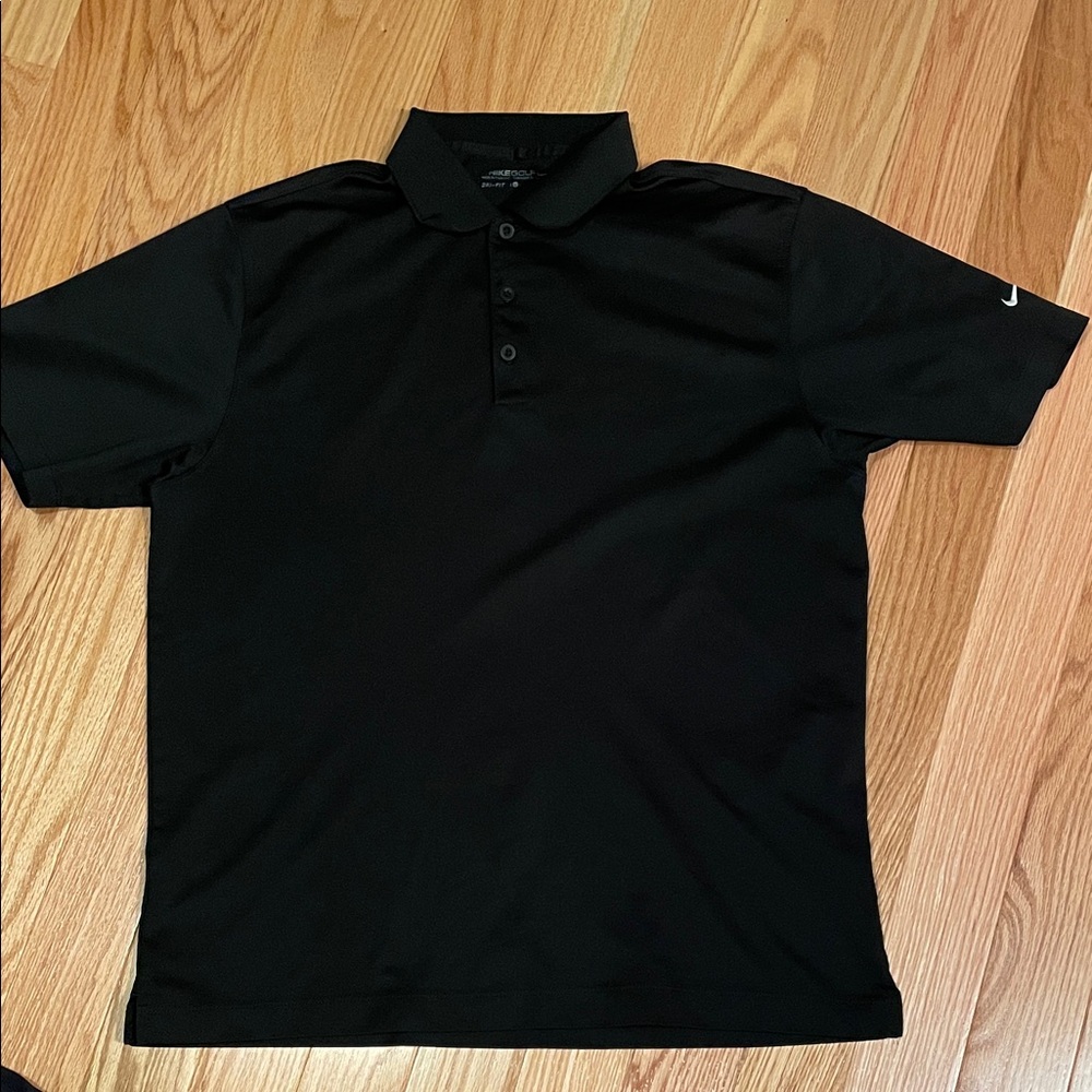 Nike Golf Black Dry Fit Polo